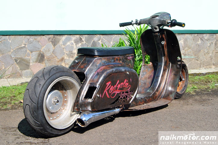 Modifikasi Vespa Rat Rod