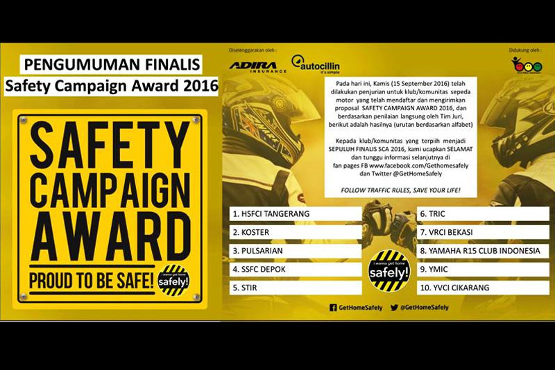 Safety campaign Award