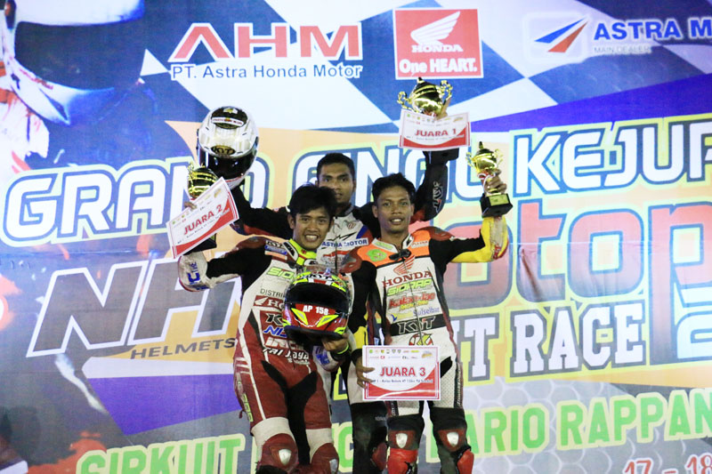 Pembalap Honda Kuasai Grand Final Motoprix Sidrap 2016