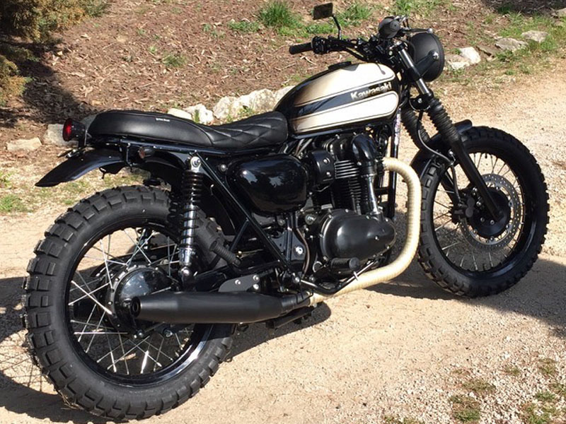 Kawasaki W800 Scrambler dari Tangan Juara Dunia World Supersport