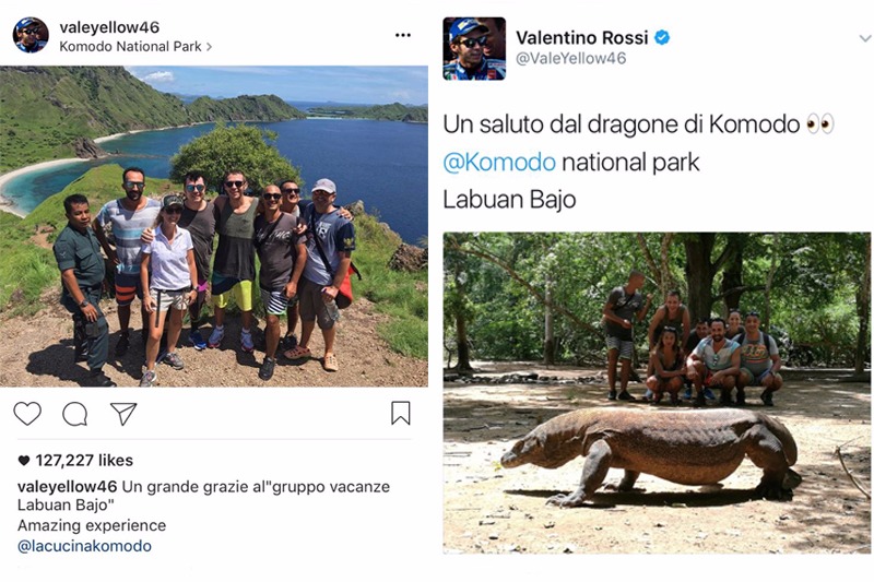 Rossi Ungkap Liburan di Pulau Komodo
