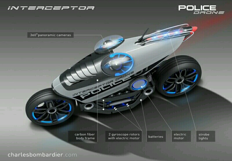 Drone Motor Polisi Masa Depan yang Bisa Menilang