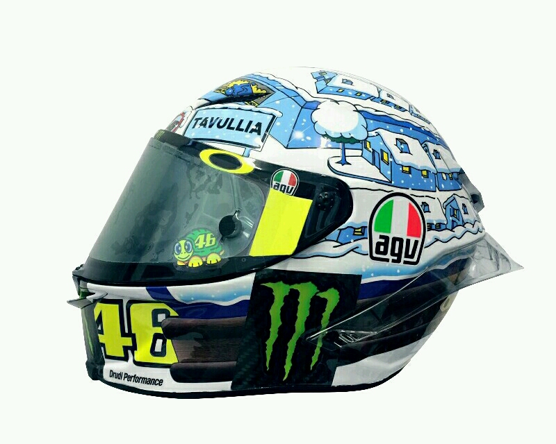 Helm Baru Rossi di Tes MotoGP Sepang