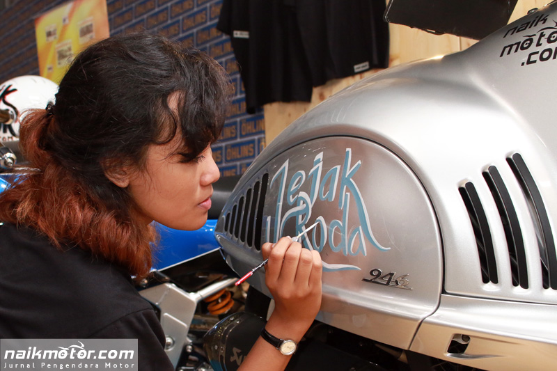 Hand Lettering Vespa 946 Bellissima Karya Wanita Indonesia