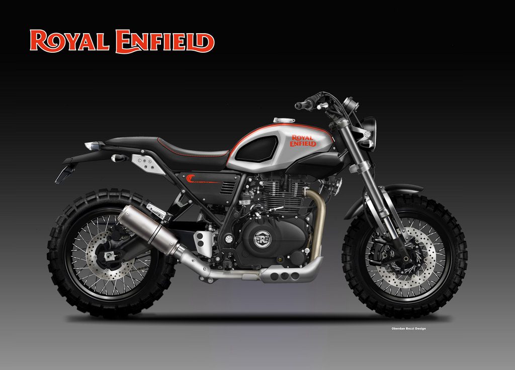 Spesialis rendering dari Italian menawarkan sisi retro adventure Himalayan, ketika Royal Enfield Himalayan menjadi Scrambler dalam guratan Oberdan Bezzi.