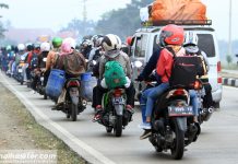 Tips Aman Bersepeda Motor Saat Arus Balik Mudik Lebaran