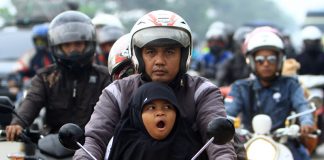 Realitas Pemudik Naik Motor Bawa Anak Sangat Memprihatinkan