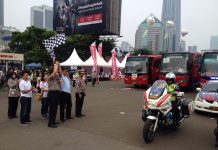 Mudik Gratis Mekanik AHASS dan Karyawan Wahana Diangkut 30 Bus mudik gratis