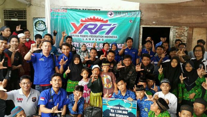 Ramadhan, YRFI Lampung Menyantuni Panti Asuhan dan Bagikan Takjil