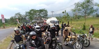 HOG Jadoel Naik Motor Royal Enfield ke Baturaden Bike Week 2017