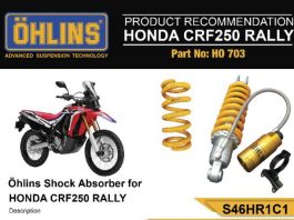Mau Modifikasi Honda CRF250 Rally? Jangan Lupa Pakai Shock Ohlins Modifikasi Honda CRF250 Rally
