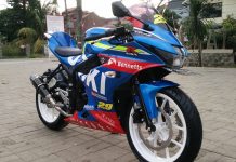 Modifikasi Suzuki GSX-R150, Jadi Kece Paduan MotoGP dan BSB
