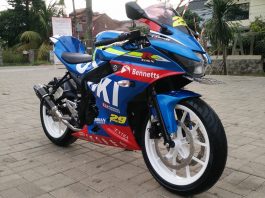 Modifikasi Suzuki GSX-R150, Jadi Kece Paduan MotoGP dan BSB