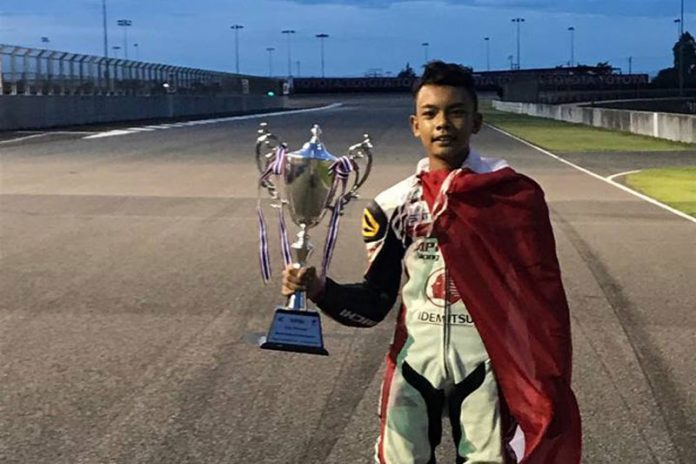 M Adenanta Kembali Naik Podium di Honda Thailand Talent Cup