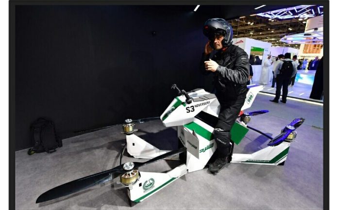 Sepeda Motor Terbang Hoversurf Milik Polisi Dubai