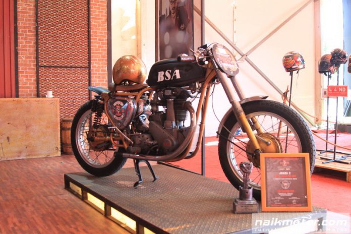 BSA B31 350cc 1956 Old School Racer Jawara Drag Race