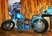 Motor Custom Biru Cerdi Hasil Kreasi Dua Penggiat Lokal Samarinda Motor Custom Biru Cerdi
