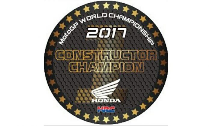 Honda telah menjadi juara constructor MotoGP 2017