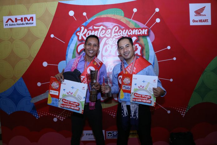 Dua Wakil DAM Juara Kontes Layanan Honda Nasional 2017