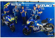 Tim Suzuki MotoGP Memperkenalkan GSX-RR 2018 di Sepang Tim Suzuki MotoGP Memperkenalkan GSX-RR 2018 di Sepang
