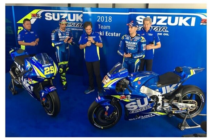 Tim Suzuki MotoGP Memperkenalkan GSX-RR 2018 di Sepang