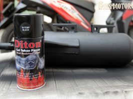 Knalpot Memudar Bisa Dilapis Ulang dengan Cat Semprot Tahan Panas Ini Cat Tahan Panas
