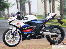 Modifikasi Suzuki GSX-R150 ‘Wanna Be’ Pakai Kaki-Kaki CBR250RR GSX-R150