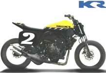 Yamaha KR-Customized Reinkarnasi Flat Tracker TZ750 Kenny Roberts Yamaha KR-Customized
