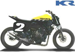 Yamaha KR-Customized Reinkarnasi Flat Tracker TZ750 Kenny Roberts Yamaha KR-Customized