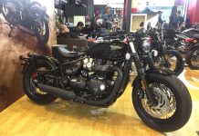 Motor Baru Triumph Bobber Black dan Street Triple RS Moto2 Mejeng di IIMS Triumph Bobber Black dan Street Triple RS