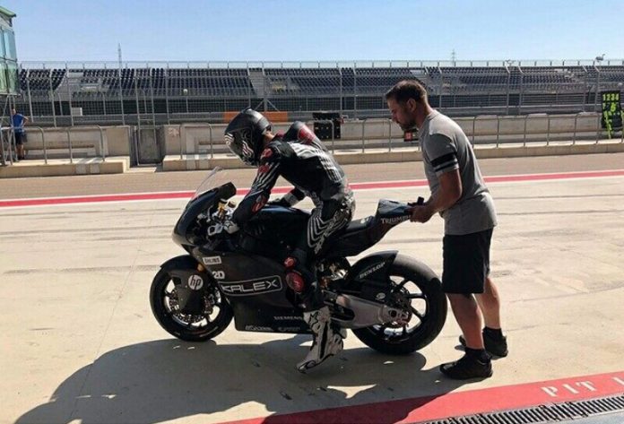 Kalex Menguji Triumph Moto2 di Aragon