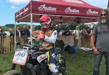 Wheels & Waves 2018: Steve Caballero Pacu Indian Scout Pakai Helm Indonesia Steve Caballero Pacu Indian Scout Pakai Helm Indonesia