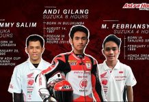 Daftar Pembalap AHM ke Suzuka 8 Hours dan 4 Hours Endurance 2018 Suzuka 8 hours
