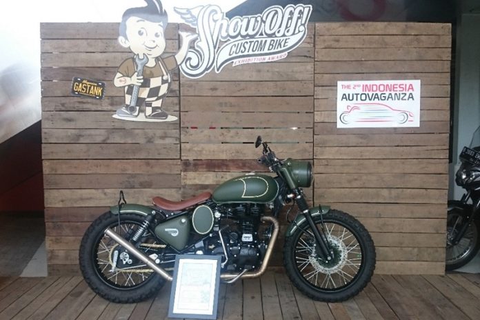 Royal Enfield Classic 500 Custom Milik Gibran Tampil di The 2nd Indonesia Autovaganza