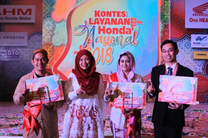 Wahana Meraih Juara di 3 Kategori Kontes Layanan Honda Nasional