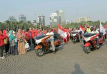 Giliran Motor Besar Indonesia Mengawal Obor Asian Games 2018 ke GBK Motor Besar Indonesia Mengawal Obor Asian Games 2018