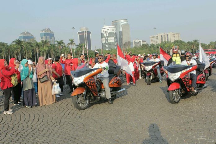 Motor Besar Indonesia Mengawal Obor Asian Games 2018