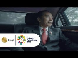 Tonton Video Presiden Jokowi Naik Motor di Opening Asian Games 2018
