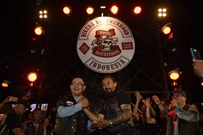 Ridwan Kamil menjadi honorary member Bikers Brotherhood 1% MC