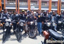 Diton Ngecat Motor Gratis di Kopdar Gabungan Kawasaki Retro Riders W175 Diton