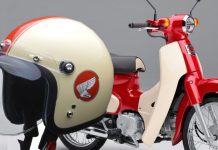 Cakep,  Helm Limited Edition Honda Super Cub 110 Edisi 60th Anniversary Honda Super Cub 110