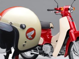 Cakep, Helm Limited Edition Honda Super Cub 110 Edisi 60th Anniversary Honda Super Cub 110