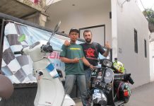 Ini Alasan Skuteris Italia Pengeliling Dunia Fabio Vespa PX Riding Kembali di Indonesia Riding Kembali di Indonesia