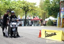 Hadiah Segunung, Test Ride Vespa Competition di ISF 2018 Banjir Peserta! Test Ride Vespa Competition