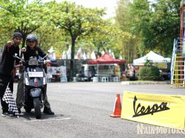 Hadiah Segunung, Test Ride Vespa Competition di ISF 2018 Banjir Peserta! Test Ride Vespa Competition
