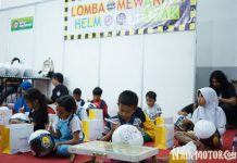 Kontes Mewarnai Helm Anak di ISF 2018, Gambarnya Keren-keren Sob! kontes mewarnai helm