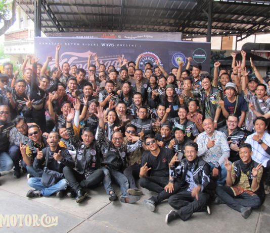 Kopdargab Kawasaki Retro Riders W175 di Pasar Minggu Tumpah Ruah Kawasaki Retro Riders