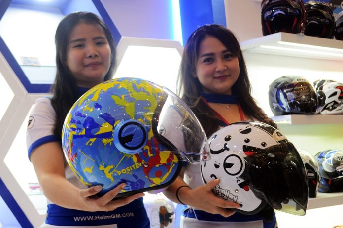 Helm Baru Bercorak Kartun di IMoS 2018