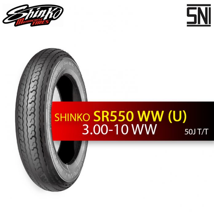 Ban Shinko untuk Skuter dengan White Wall