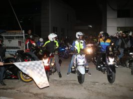 Suzuki Special Day, Ratusan Bikers Kompak Riding Malam Suzuki Special Day
